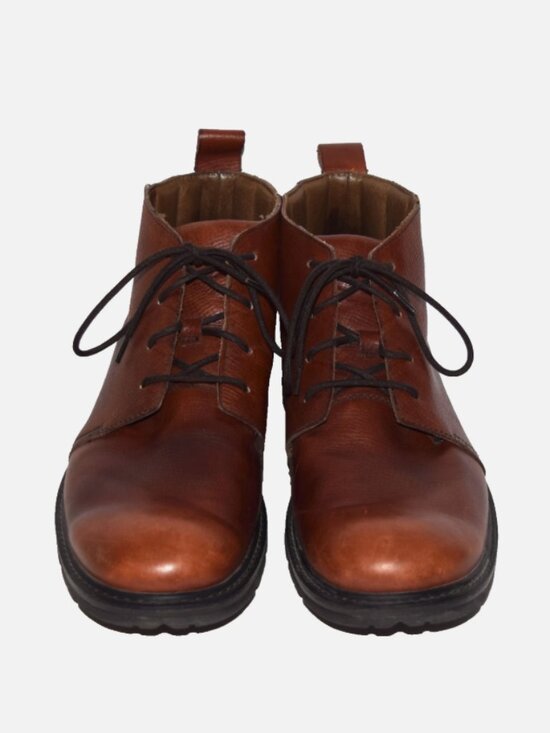 TIMBERLAND Brown Leather Waterproof Lace Up Ankle Boots Size 12W main image 5